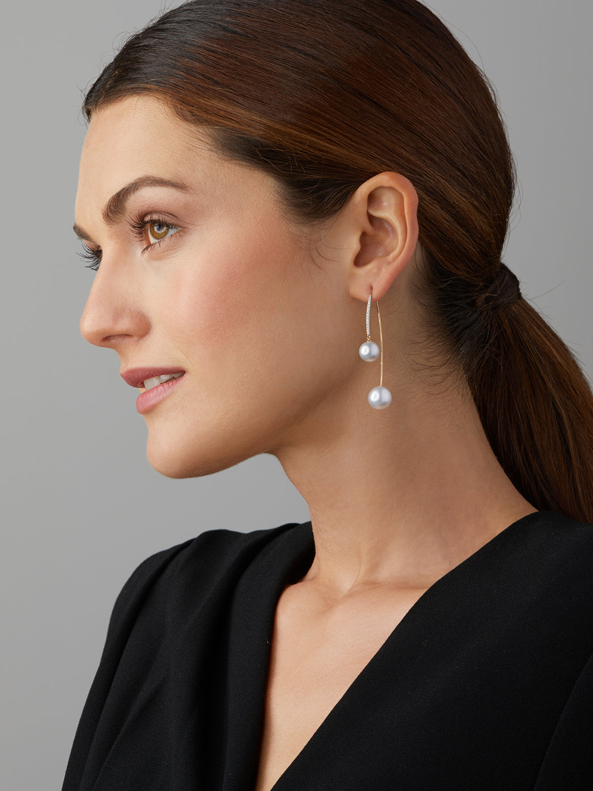 Nášunice YANA NESPER s perlami a diamantmi