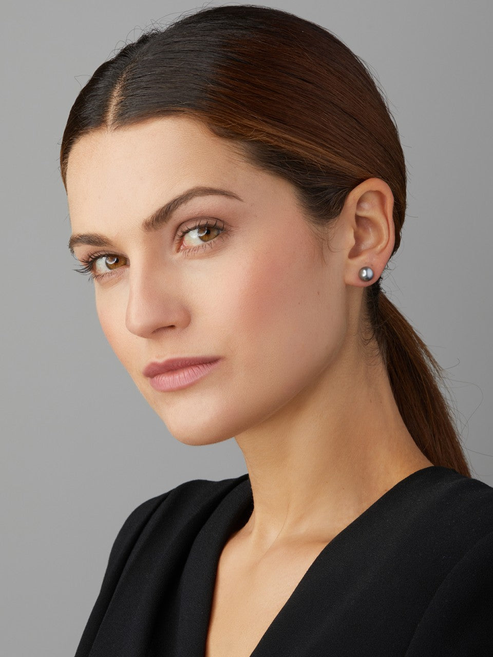 Náušnice YANA NESPER s perlami Tahiti