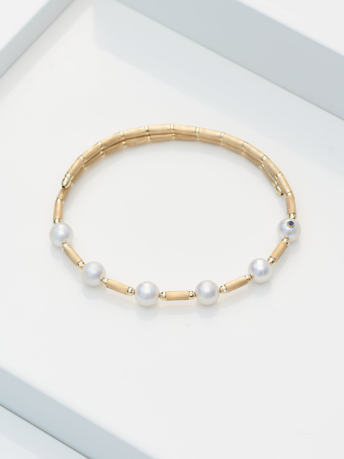 Náramok YANA NESPER s perlami Akoya zo žltého zlata