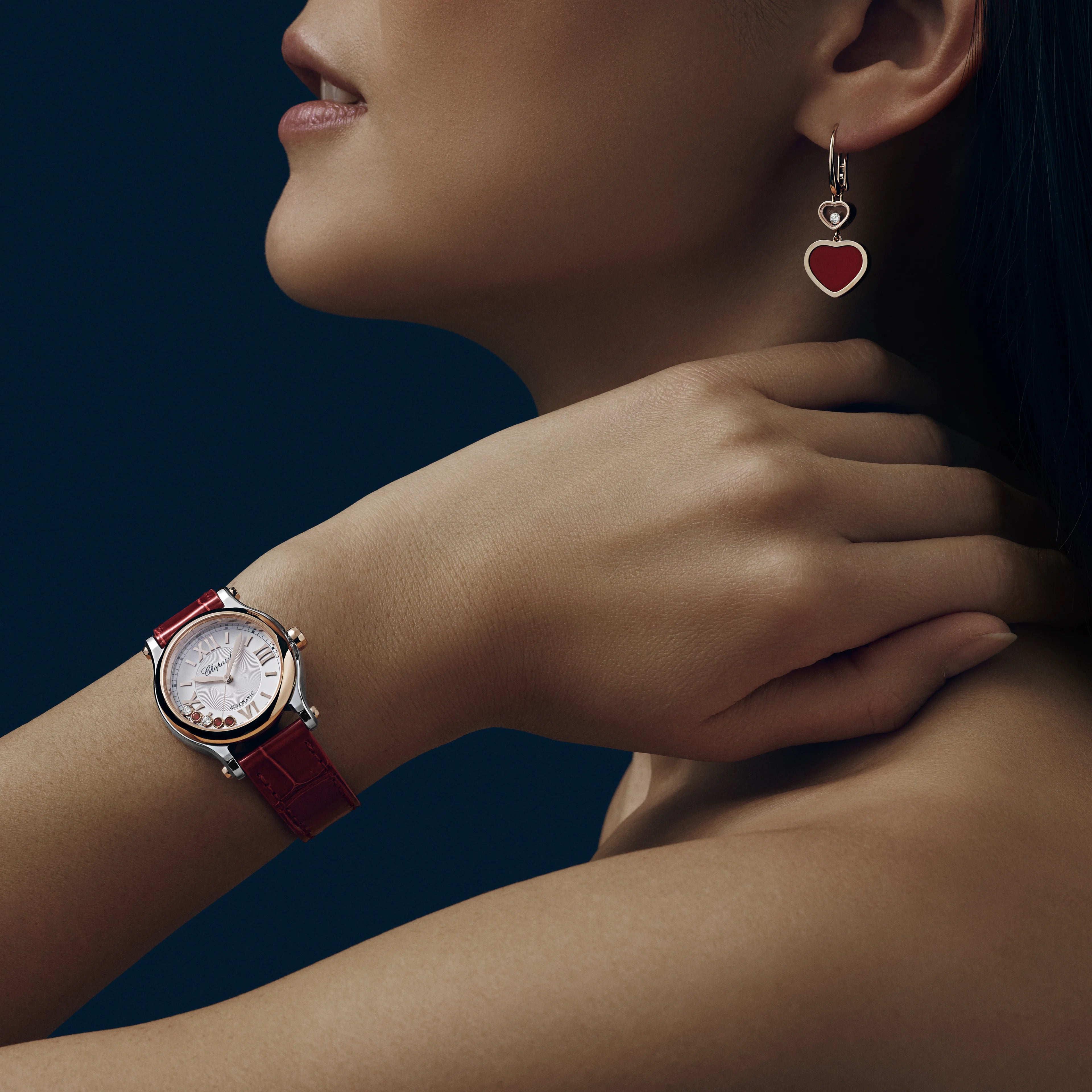 Náušnice Chopard Happy Hearts