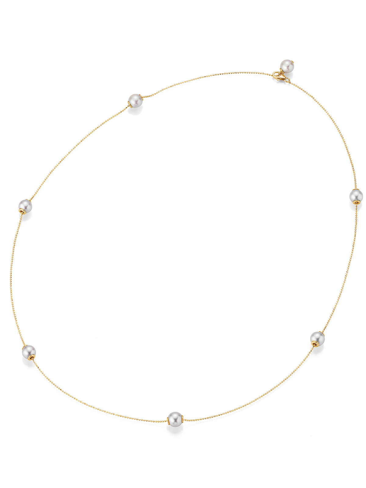 Náhrdelník YANA NESPER perlový, transformovateľný a zo žltého zlata