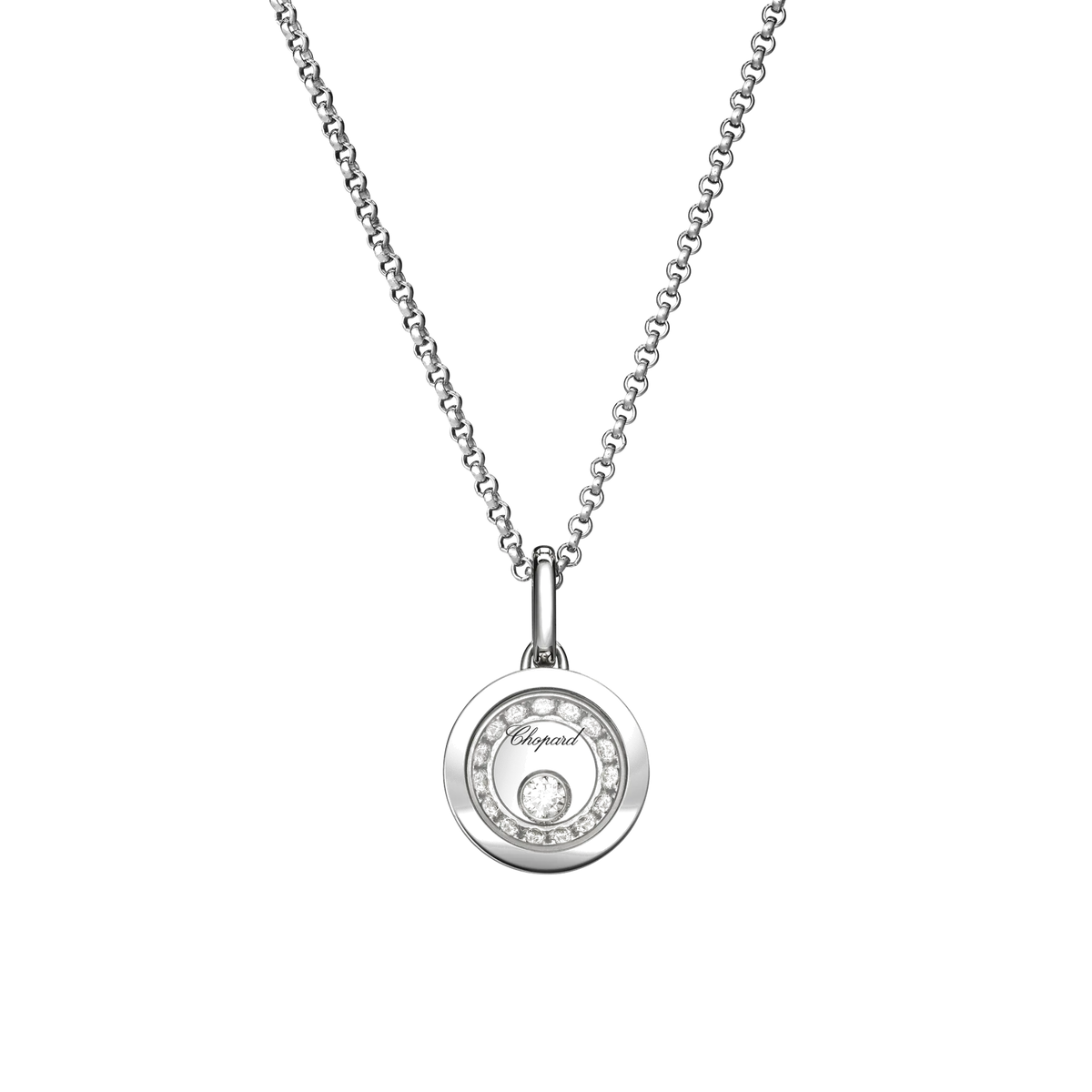 Náhrdelník Chopard White Gold Diamond Pendant