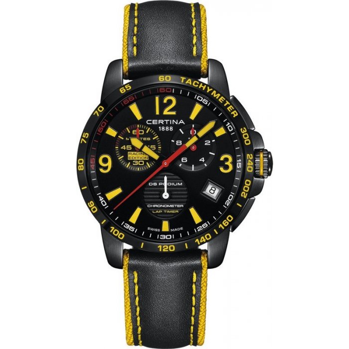 Certina DS Podium Chrono Lap Timer Cosc Adac Gt