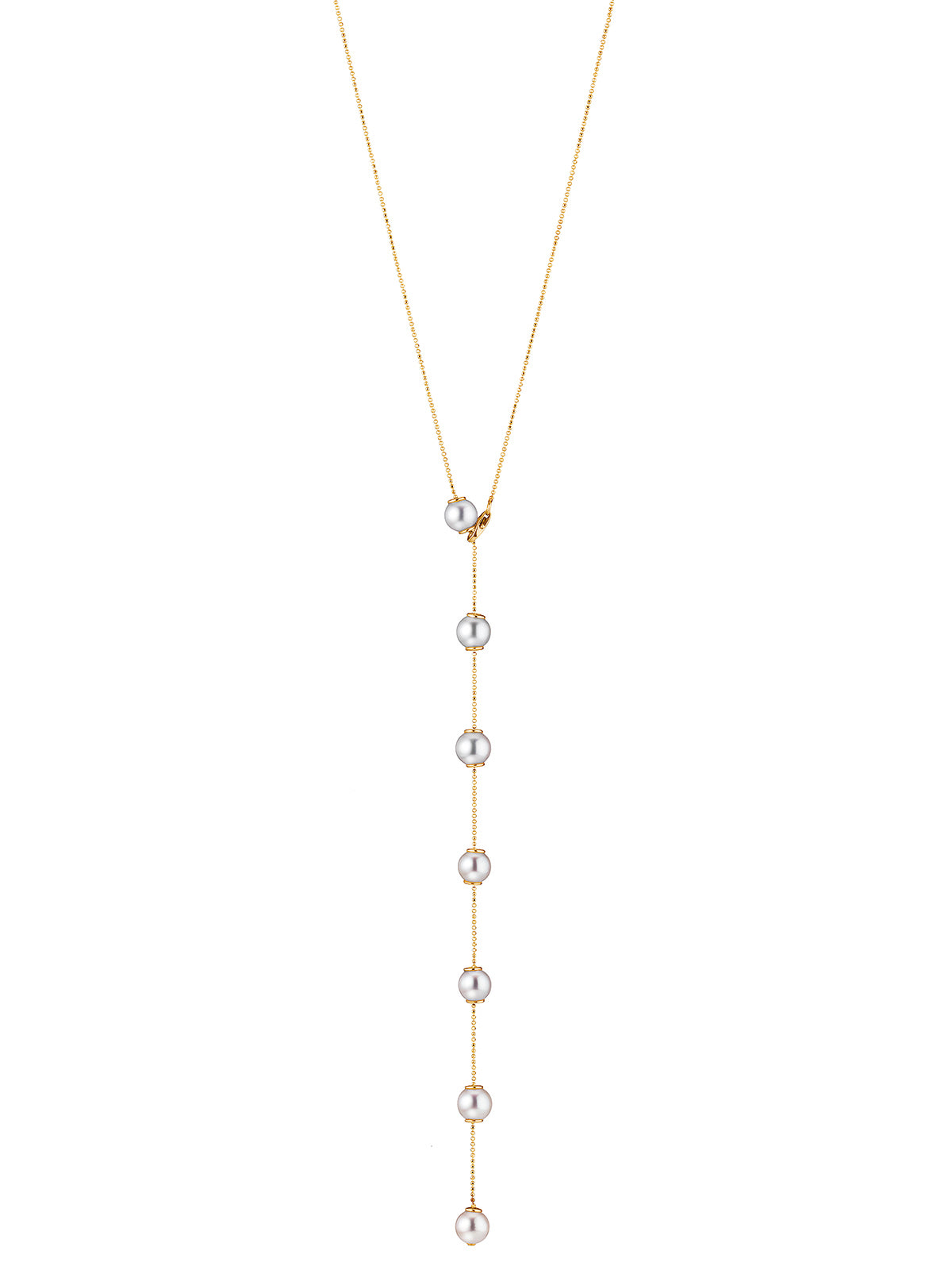Náhrdelník YANA NESPER perlový, transformovateľný a zo žltého zlata