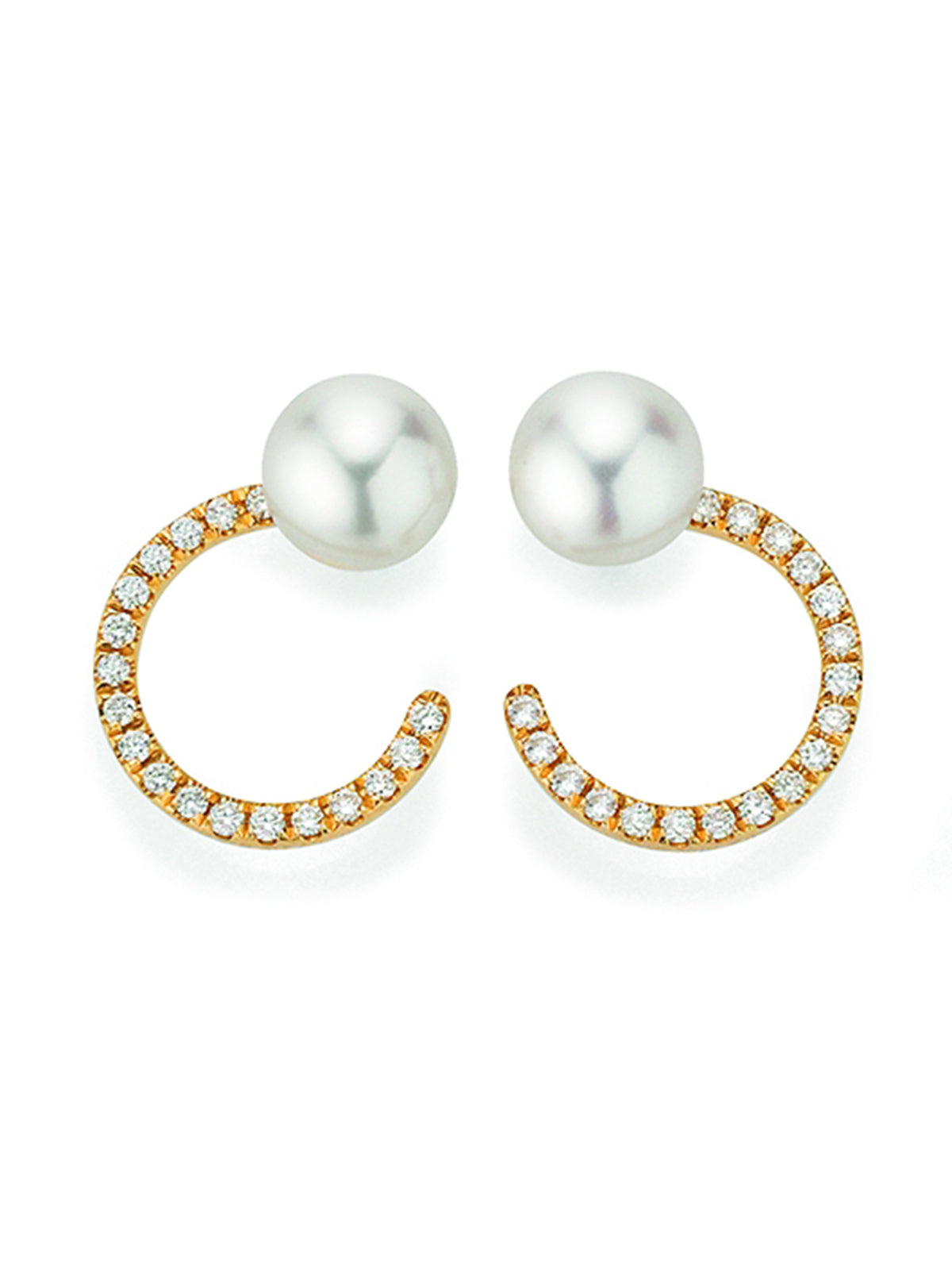 Náušnice YANA NESPER s perlami Akoya