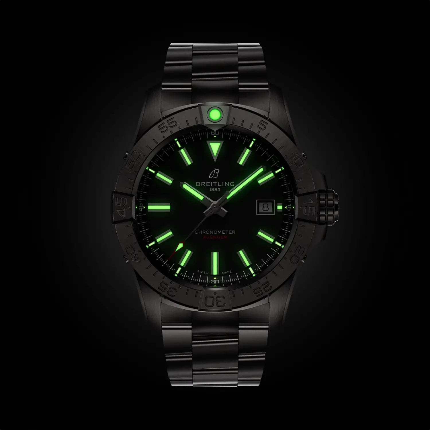 Breitling Avenger Automatic 42 A17328101B1A1 — lume shot