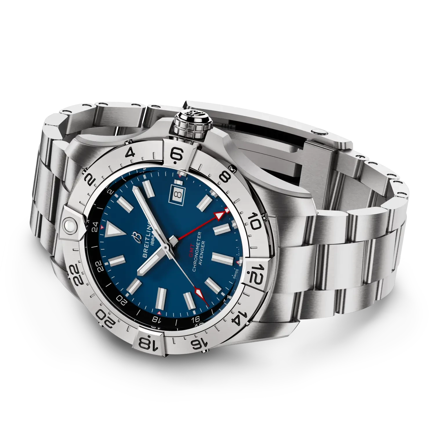 Breitling Avenger Automatic GMT 44 A32320101C1A1 — bočný profil