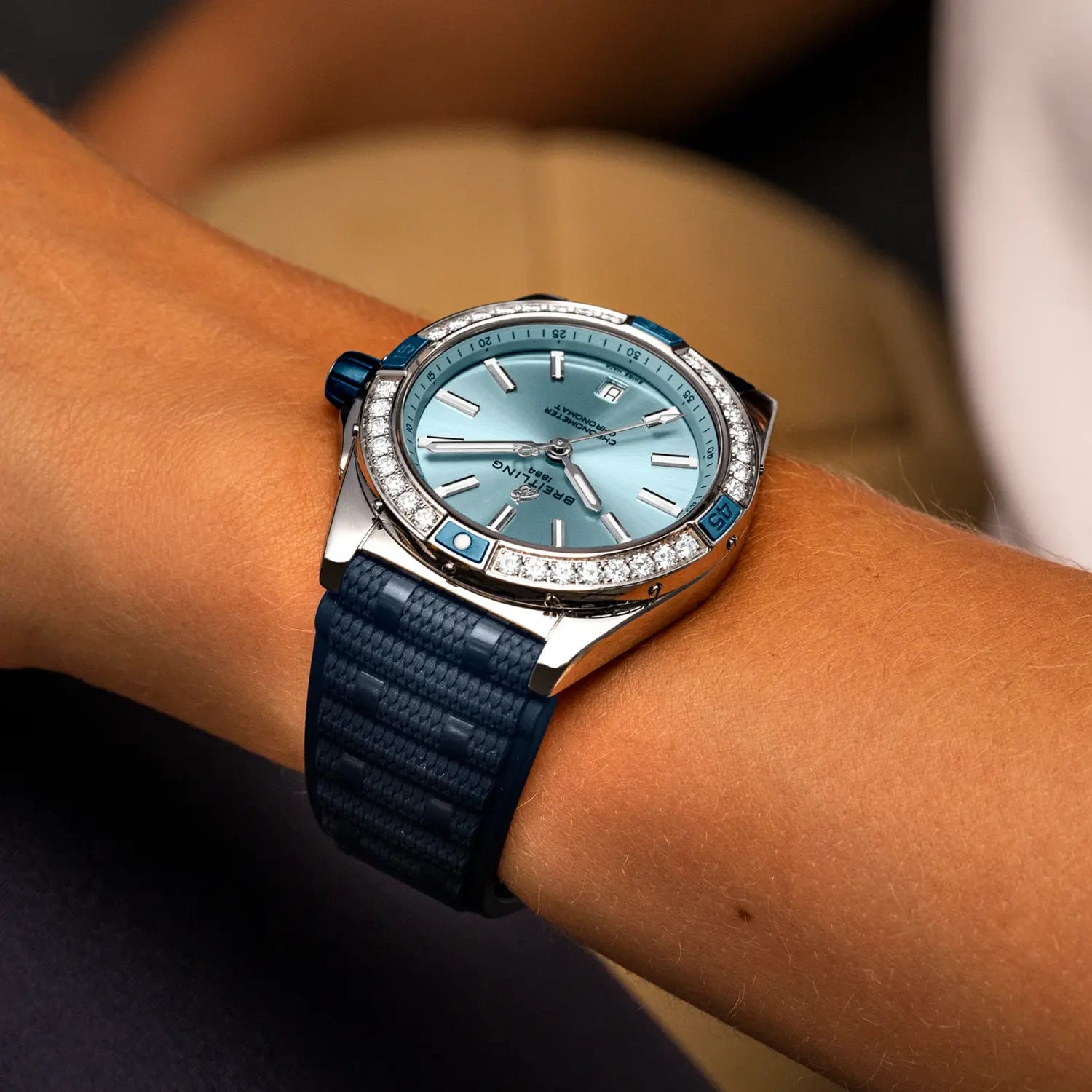 Breitling Super Chronomat Automatic 38 A17356531C1S1 — lifestyle on-wrist