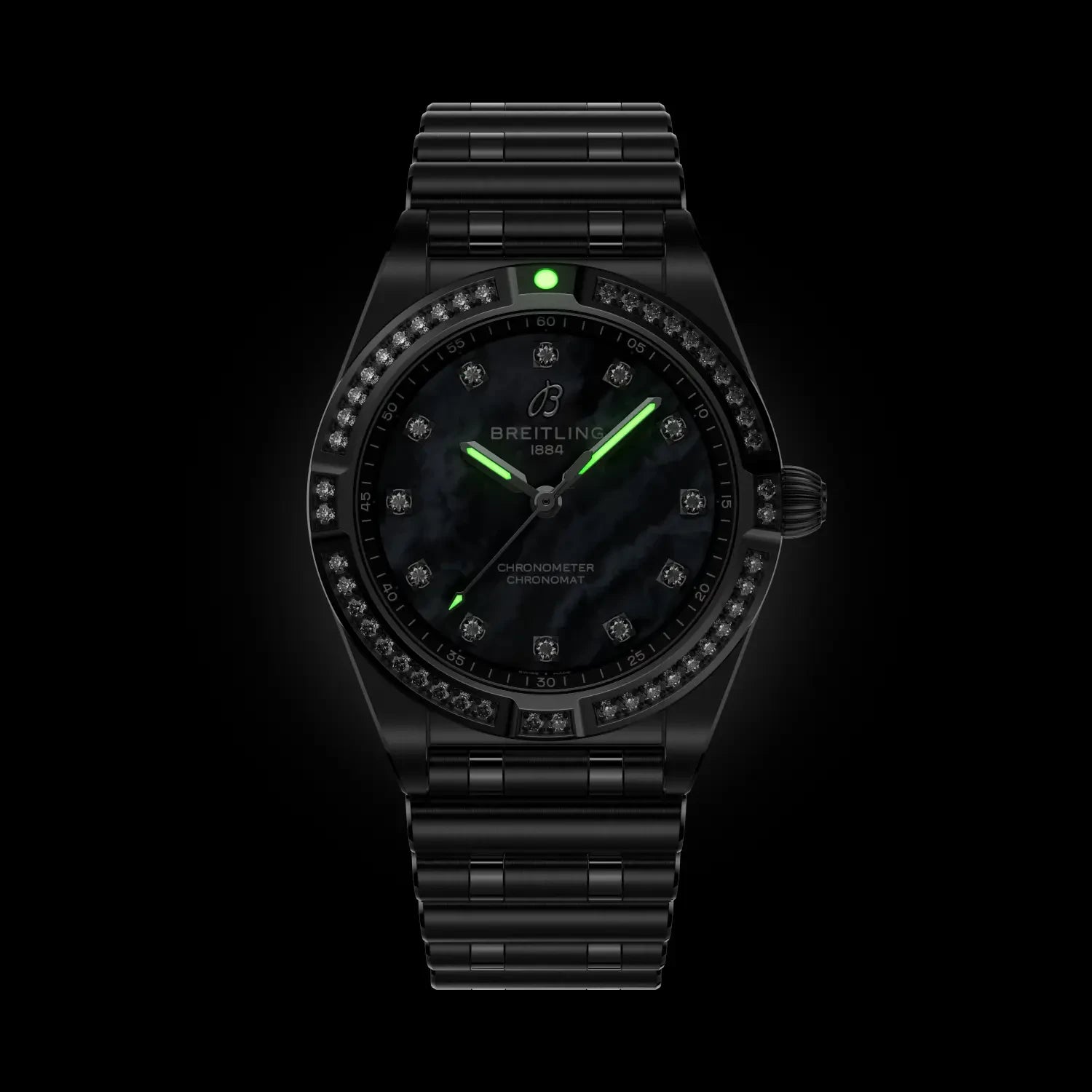 Breitling Chronomat 28 A72310531G1A1 — lume shot