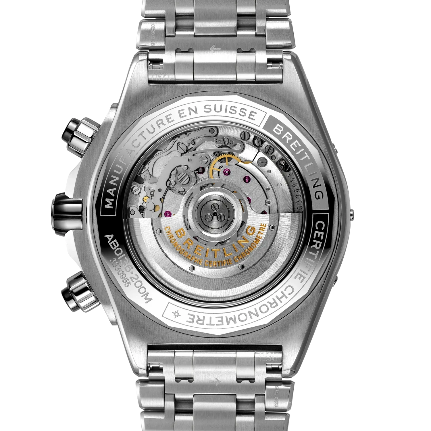 Breitling Super Chronomat B01 44 AB0136251B1A1 — zadná strana