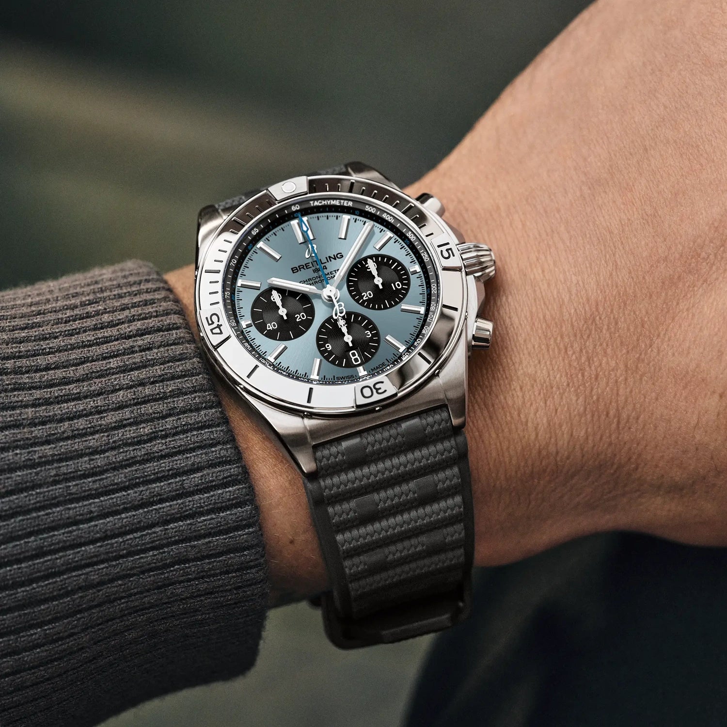 Breitling Chronomat B01 42 PB0134101C1S2 — lifestyle on-wrist