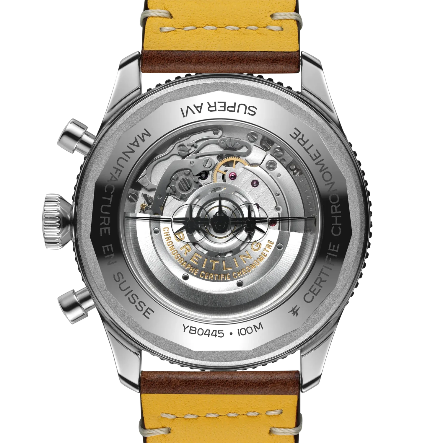 Breitling Super Avi B04 Chronograph GMT 46 Mosquito YB04451A1B1X1 — zadná strana