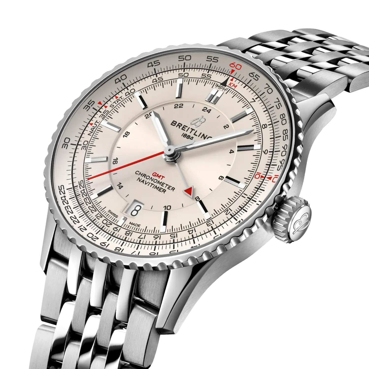 Breitling Navitimer Automatic GMT 41 A32310211G1A1 — 3/4 pohľad