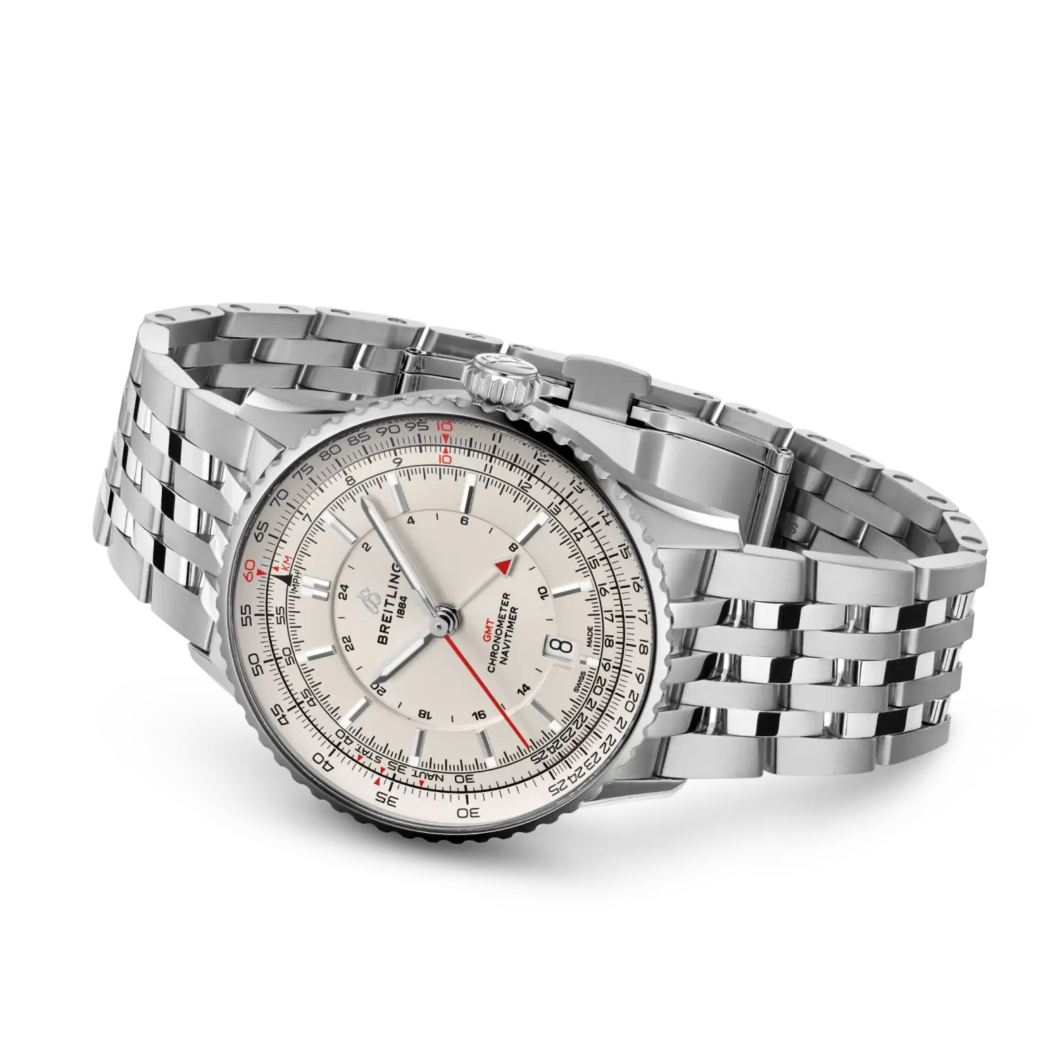Breitling Navitimer Automatic GMT 41 A32310211G1A1 — bočný profil