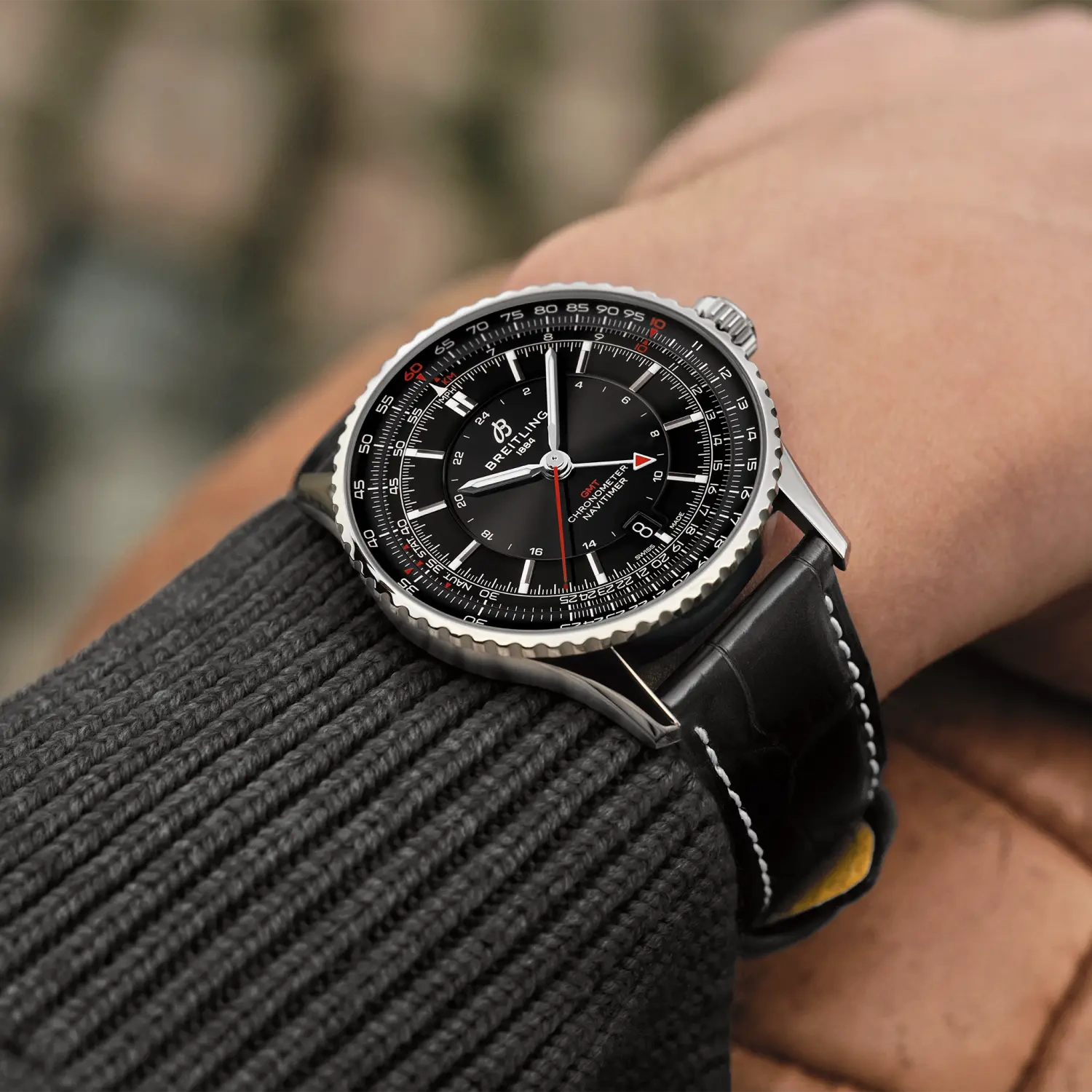 Breitling Navitimer Automatic Gmt 41 A32310251B1P1 — na zápästí