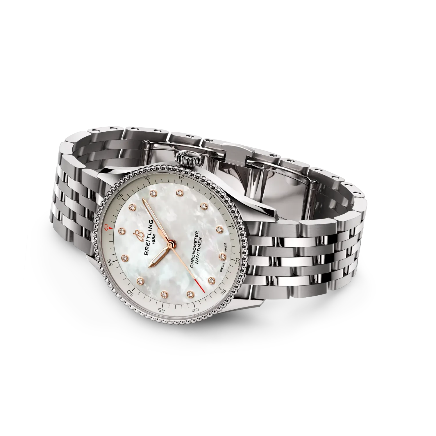 Breitling Navitimer 32 A77320E61A2A1 — bočný profil