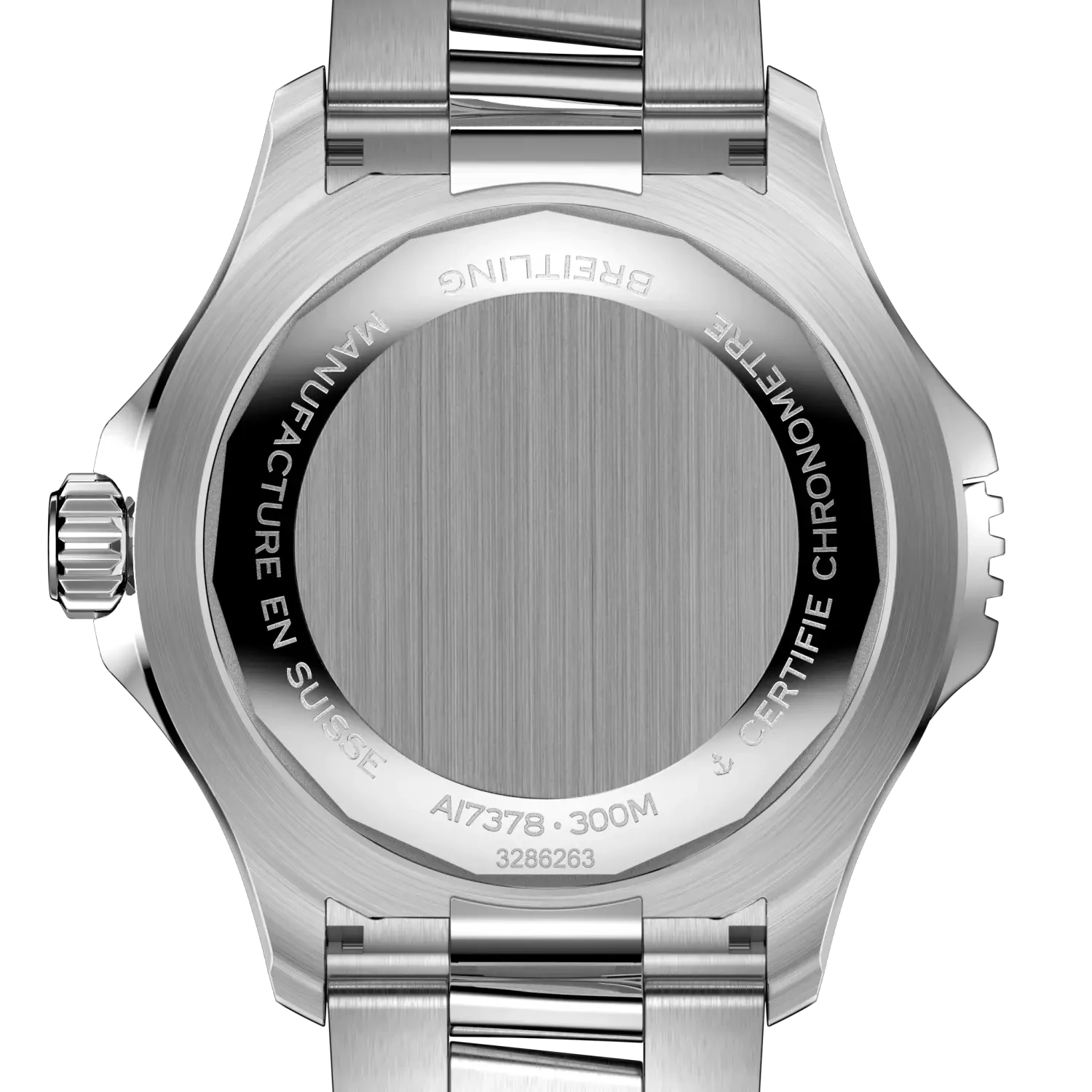 Breitling Superocean Automatic 46 A17378E71C1A1 — engraving