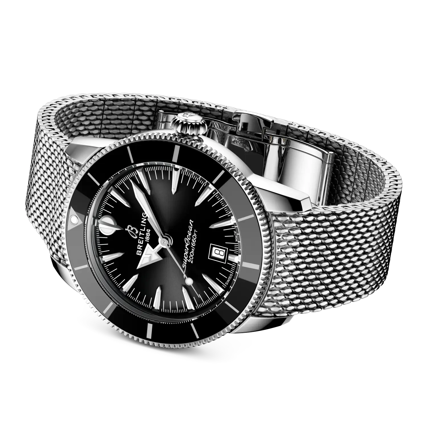 Breitling Superocean Heritage B31 Automatic 44 AB3112241B1A1 — bočný profil