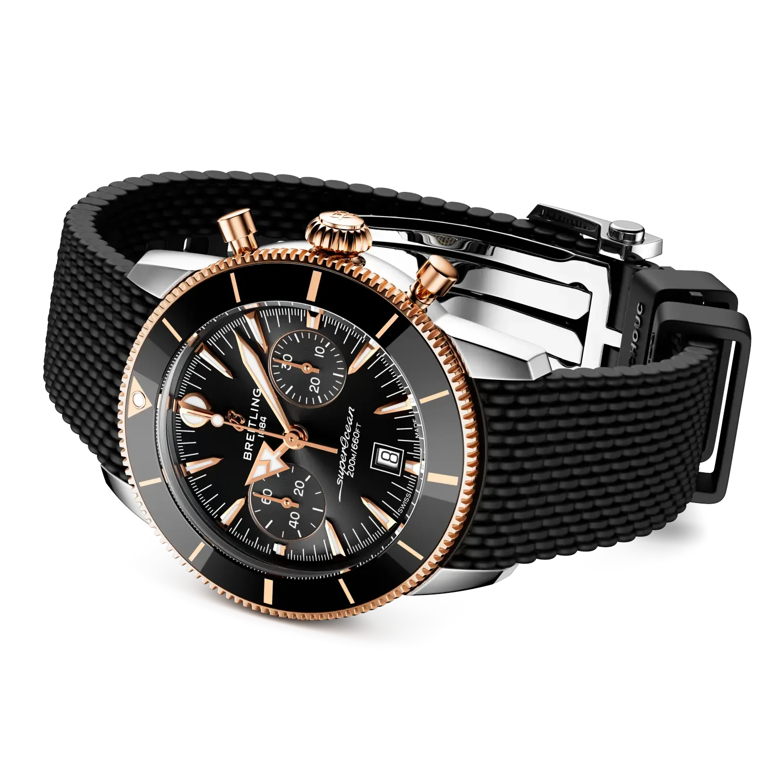 Breitling Superocean Heritage B01 Chronograph 42 UB0156H11B1S1 — bočný profil