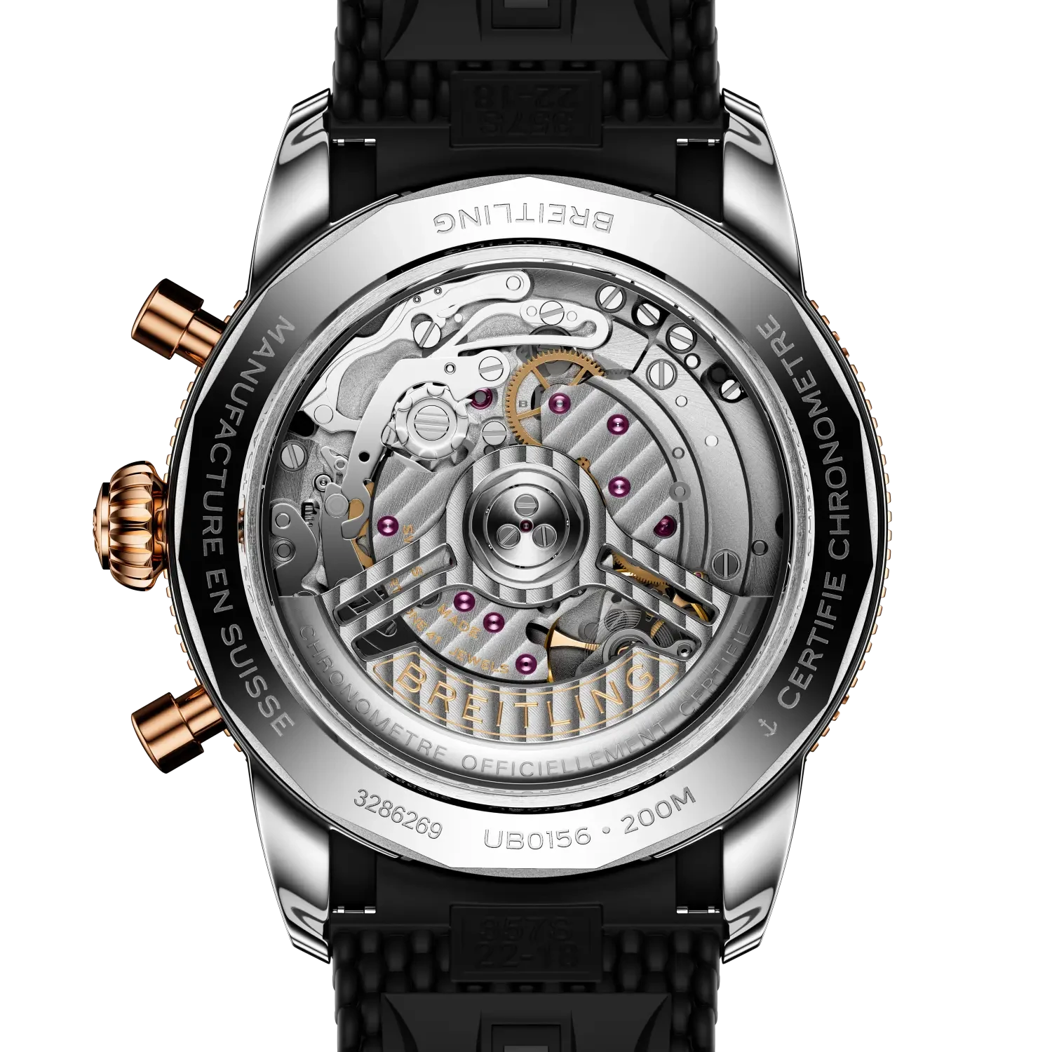 Breitling Superocean Heritage B01 Chronograph 42 UB0156H11B1S1 — zadná strana
