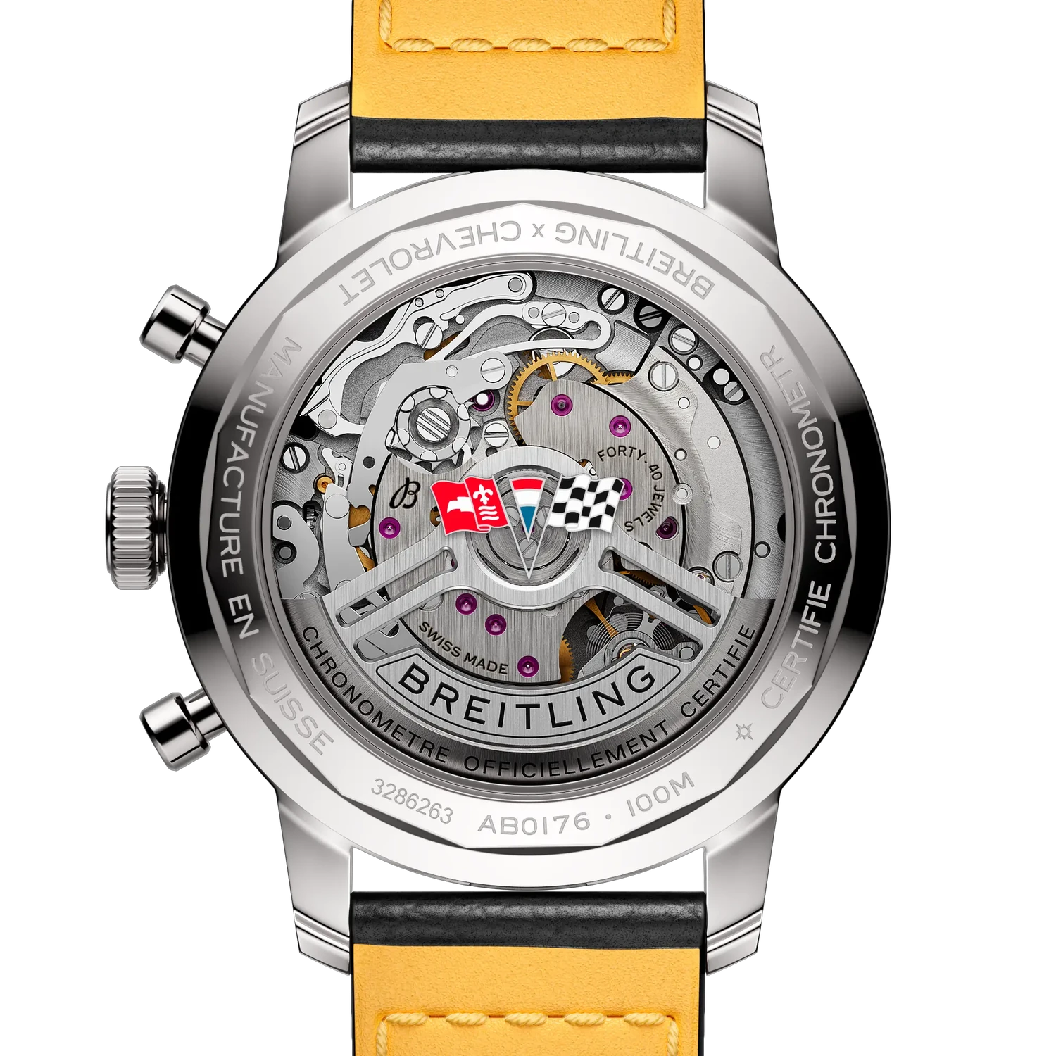 Breitling Top Time B01 Chevrolet Corvette AB01761A1K1X1 — zadná strana