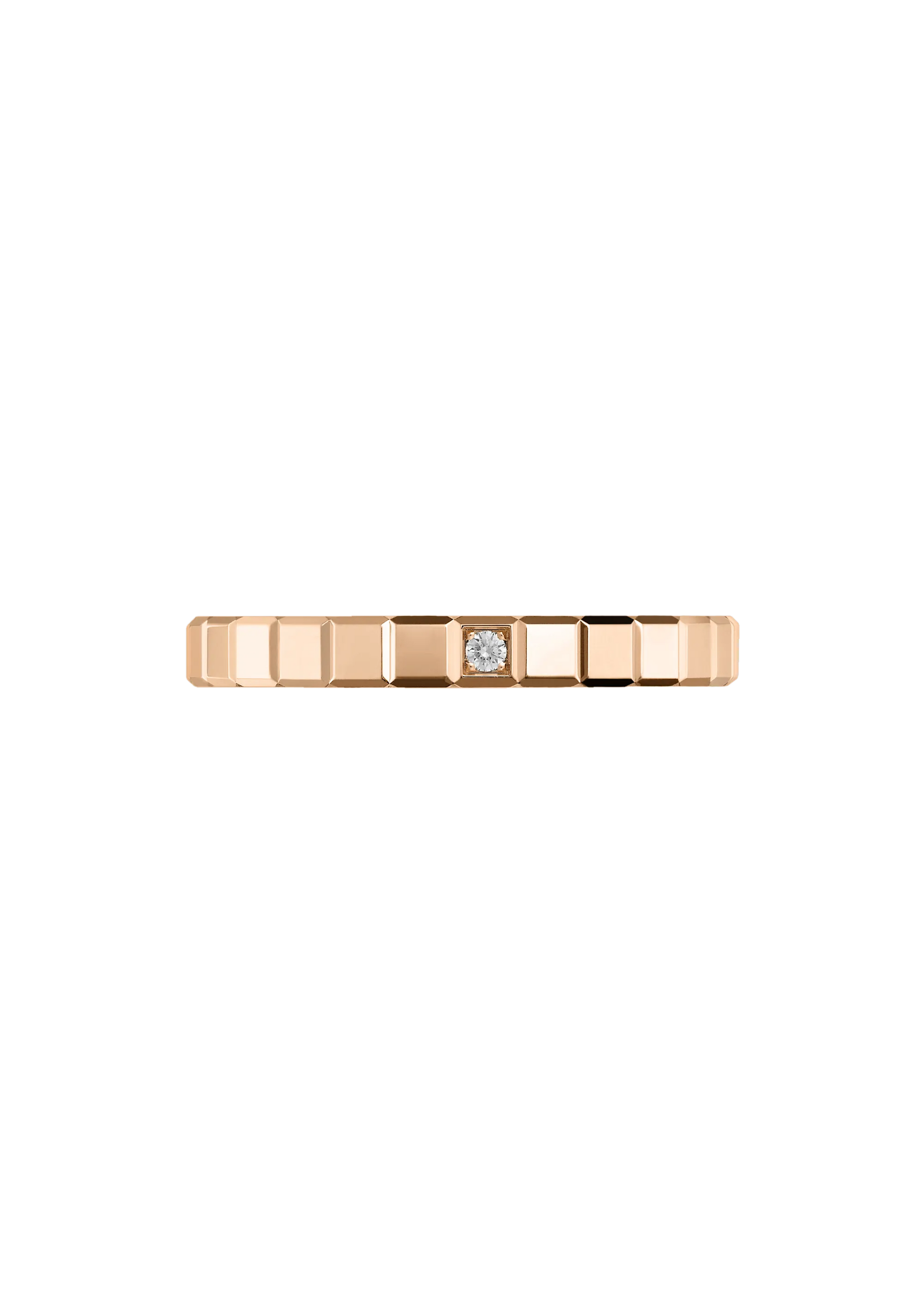 Chopard Ice Cube prsteň, etické ružové zlato