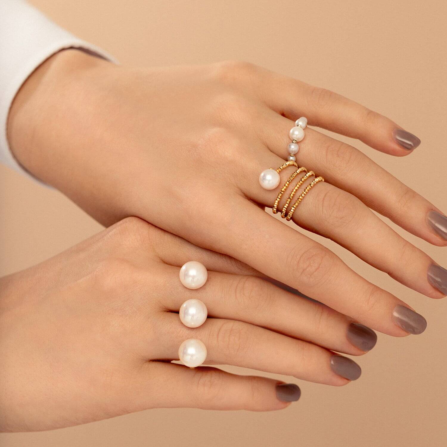 Prsteň YANA NESPER so sladkovodnými perlami